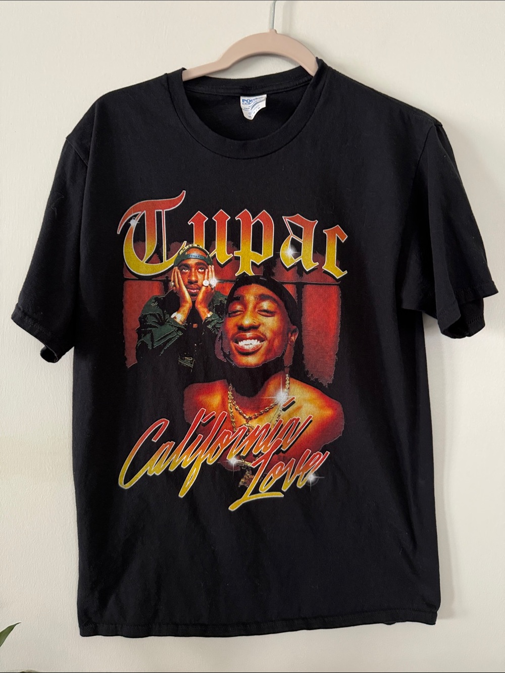 Port and Company Black Tupac "California Love" Graphic Tee